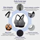 COMPRE 1 e LEVE 2 - Sutiã Esportivo Ultimate - Zíper Frontal, Alças Ajustáveis e Resistente a Impactos!