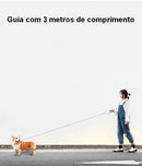 Coleira Guia Retrátil 5 em 1 para Pets