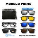 Óculos de Sol Polarizado Multicor 6 em 1 + Estojo de Brinde