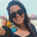 Óculos de Sol Polarizado Multicor 6 em 1 + Estojo de Brinde