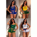 Conjunto de Cropped + Short do Brasil