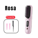 AirGlow - Escova Alisadora Profissional 5 em 1 Sem Fio + Brindes Exclusivos